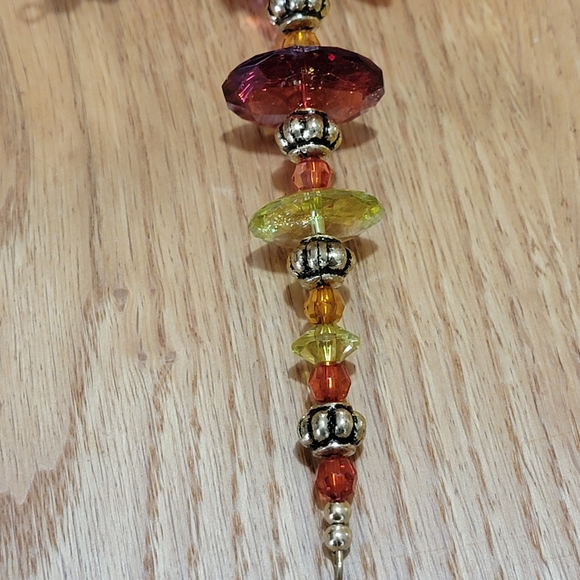 Vintage Lot of 6 Faux Jewel Hanging Star Christmas Ornaments - Picture 7 of 9